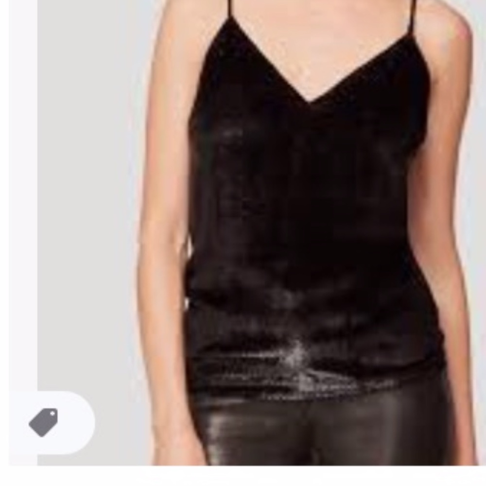 Frame Velvet Cami in Noir - NWOT - Never worn